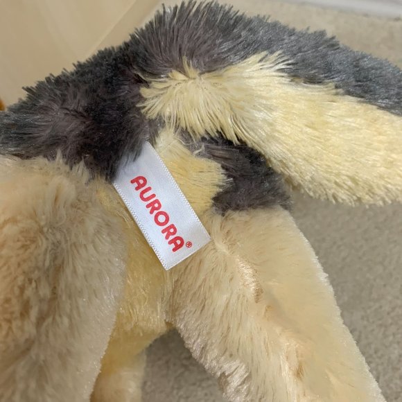 Aurora Gray Wolf Plush 10" Tall Stuffed Animal - Picture 5 of 5